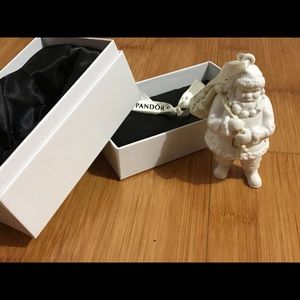 Pandora porcelain Santa ornament